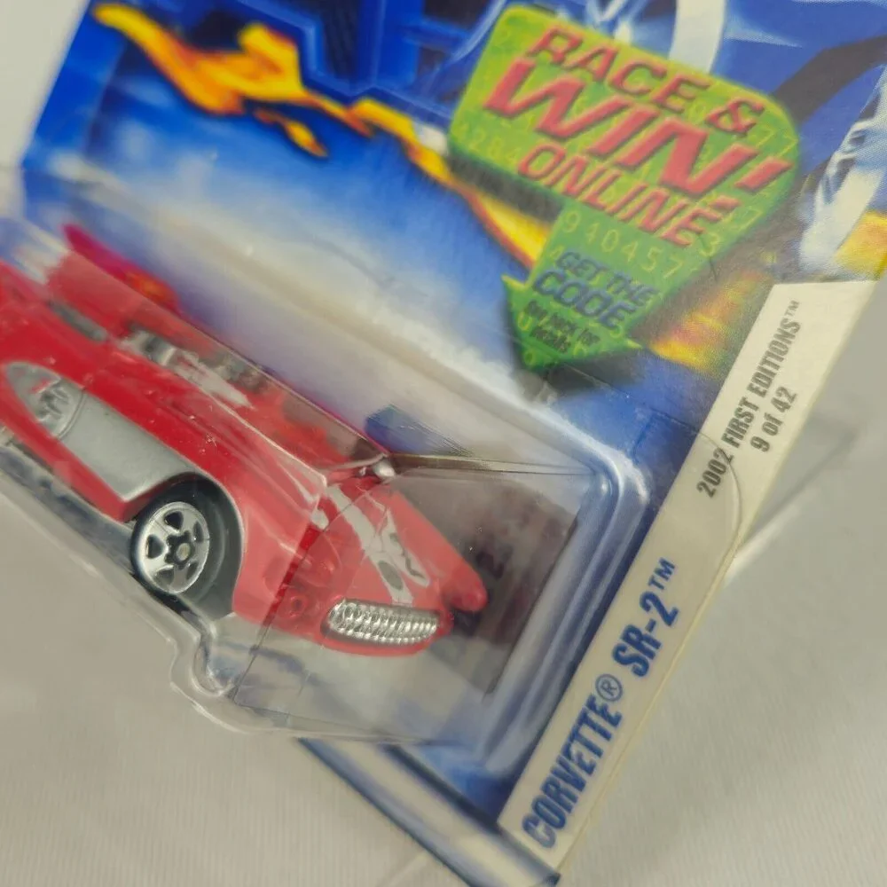Vintage HOT WHEELS 2002 1st Editions CORVETTE SR-2  ‎ 9 of 42 (K228) MINT